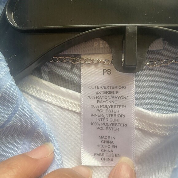 WOMEN'S ALFRED DUNNER blue FLORAL 2-FER  KNIT TOP WITH NECKLACE SP $58 New - Picture 13 of 16